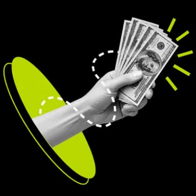Hand holding cash