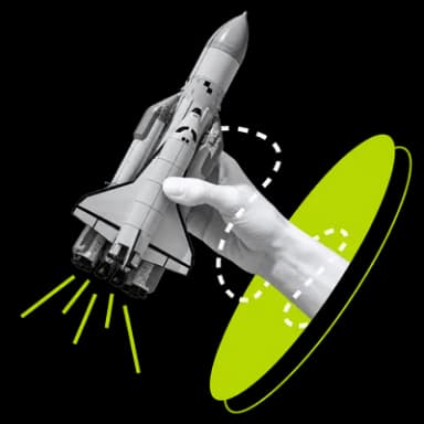 Hand launching a rocket